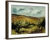 tuscan landscape-Pol Ledent-Framed Art Print