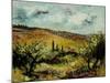 tuscan landscape-Pol Ledent-Mounted Art Print