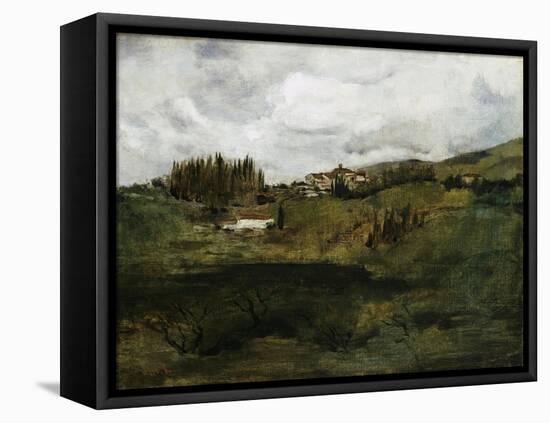 Tuscan Landscape-John Henry Twachtman-Framed Stretched Canvas