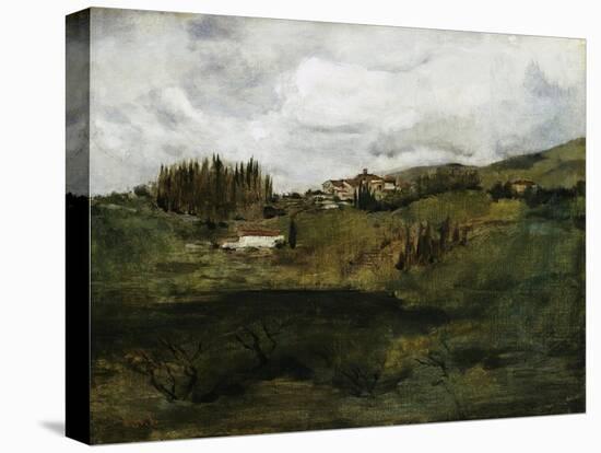 Tuscan Landscape-John Henry Twachtman-Stretched Canvas