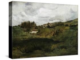 Tuscan Landscape-John Henry Twachtman-Stretched Canvas