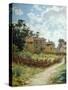 Tuscan Landscape-Adolfo Belimbau-Stretched Canvas