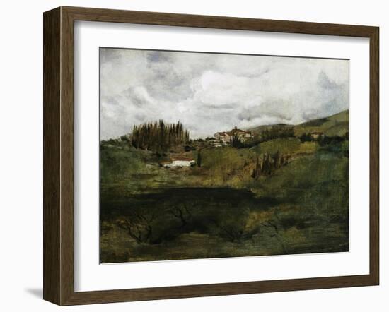 Tuscan Landscape-John Henry Twachtman-Framed Giclee Print