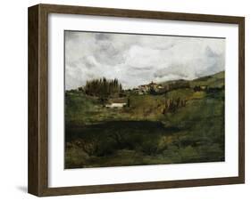 Tuscan Landscape-John Henry Twachtman-Framed Giclee Print