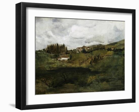 Tuscan Landscape-John Henry Twachtman-Framed Giclee Print