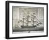 Tuscan Merchant Ship, by Gaetano Vascellini (1745-1805), Italy, 18th Century-null-Framed Giclee Print