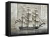 Tuscan Merchant Ship, Italy, 18th Century-null-Framed Stretched Canvas