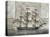 Tuscan Merchant Ship, Italy, 18th Century-null-Stretched Canvas