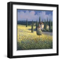 Tuscan Poppies I-David Short-Framed Giclee Print