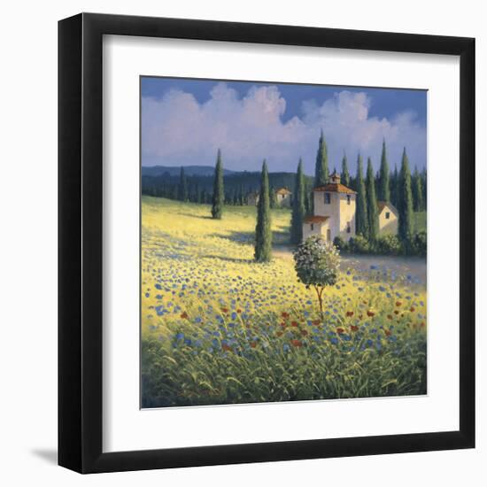Tuscan Poppies I-David Short-Framed Giclee Print