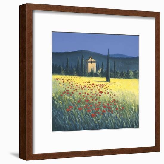 Tuscan Poppies II-David Short-Framed Giclee Print