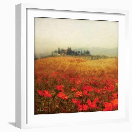 Tuscan Poppies-Amy Melious-Framed Art Print