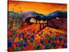 Tuscan Poppies-Pol Ledent-Stretched Canvas