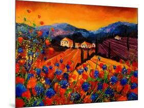 Tuscan Poppies-Pol Ledent-Mounted Art Print