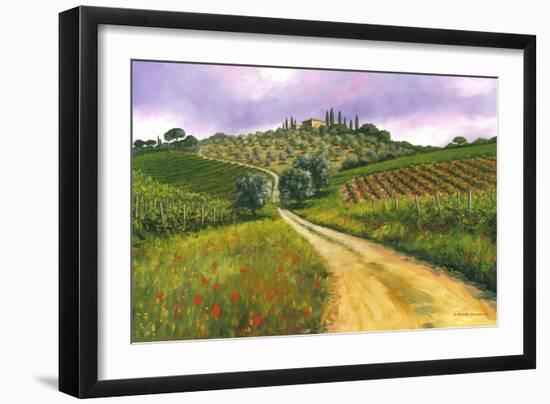 Tuscan Road-Michael Swanson-Framed Art Print