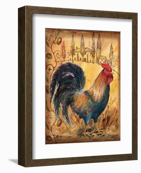 Tuscan Rooster I-Todd Williams-Framed Art Print