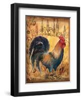 Tuscan Rooster I-Todd Williams-Framed Art Print