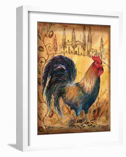 Tuscan Rooster I-Todd Williams-Framed Art Print