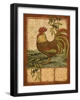 Tuscan Rooster I-Paul Brent-Framed Art Print