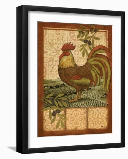 Tuscan Rooster I-Paul Brent-Framed Art Print