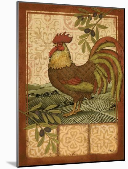 Tuscan Rooster I-Paul Brent-Mounted Art Print