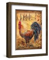 Tuscan Rooster II-Todd Williams-Framed Art Print