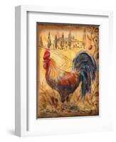 Tuscan Rooster II-Todd Williams-Framed Art Print