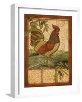 Tuscan Rooster II-Paul Brent-Framed Art Print