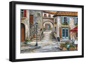 Tuscan St Scene-Marilyn Dunlap-Framed Art Print