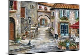 Tuscan St Scene-Marilyn Dunlap-Mounted Art Print