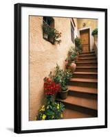 Tuscan Staircase, Italy-Walter Bibikow-Framed Photographic Print