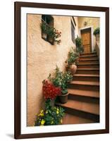 Tuscan Staircase, Italy-Walter Bibikow-Framed Photographic Print