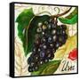 Tuscan Sun Grapes-Jennifer Garant-Framed Stretched Canvas