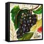 Tuscan Sun Grapes-Jennifer Garant-Framed Stretched Canvas