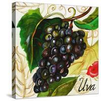 Tuscan Sun Grapes-Jennifer Garant-Stretched Canvas