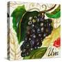 Tuscan Sun Grapes-Jennifer Garant-Stretched Canvas