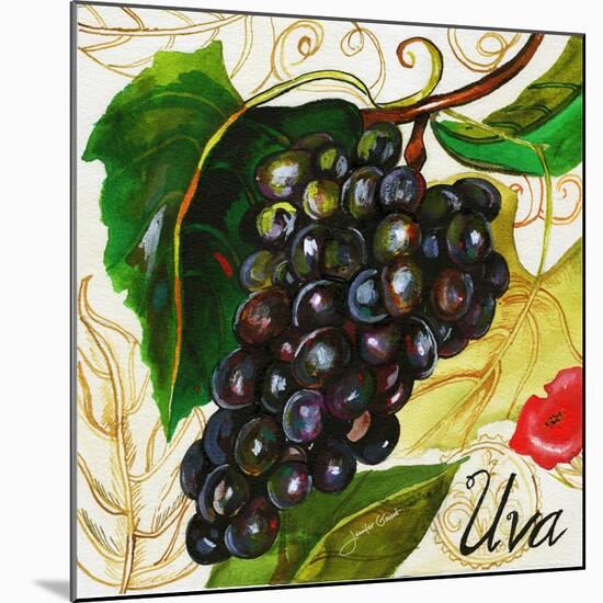 Tuscan Sun Grapes-Jennifer Garant-Mounted Giclee Print