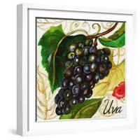 Tuscan Sun Grapes-Jennifer Garant-Framed Giclee Print