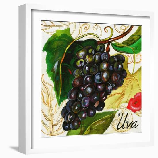 Tuscan Sun Grapes-Jennifer Garant-Framed Giclee Print