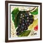 Tuscan Sun Grapes-Jennifer Garant-Framed Giclee Print