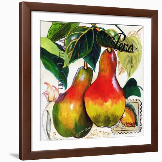 Tuscan Sun Pears-Jennifer Garant-Framed Giclee Print