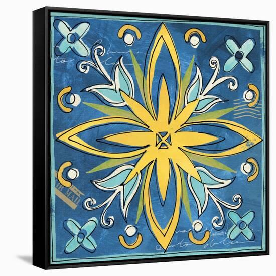 Tuscan Sun Tile I Color-Anne Tavoletti-Framed Stretched Canvas