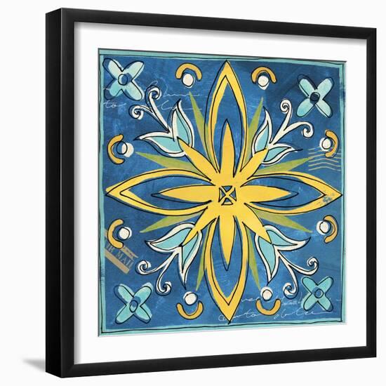 Tuscan Sun Tile I Color-Anne Tavoletti-Framed Art Print