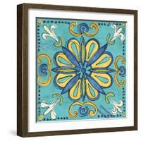 Tuscan Sun Tile IV Color-Anne Tavoletti-Framed Art Print