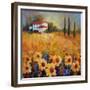 Tuscan Sunflowers-Marion Rose-Framed Giclee Print