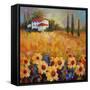 Tuscan Sunflowers-Marion Rose-Framed Stretched Canvas