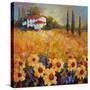 Tuscan Sunflowers-Marion Rose-Stretched Canvas