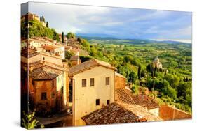 Tuscan Town at Sunset-Jeni Foto-Stretched Canvas