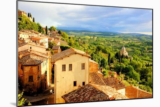 Tuscan Town at Sunset-Jeni Foto-Mounted Photographic Print