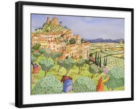 Tuscan Travel, 2009-Victoria Webster-Framed Giclee Print